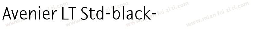 Avenier LT Std-black字体转换